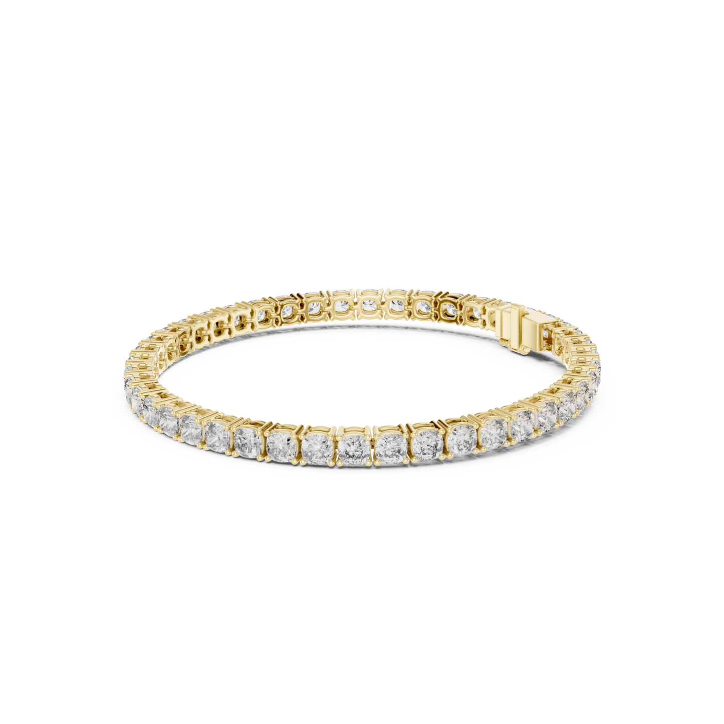 Womens Tennis Bracelet With Classic Fancy Cut Lab Diamond