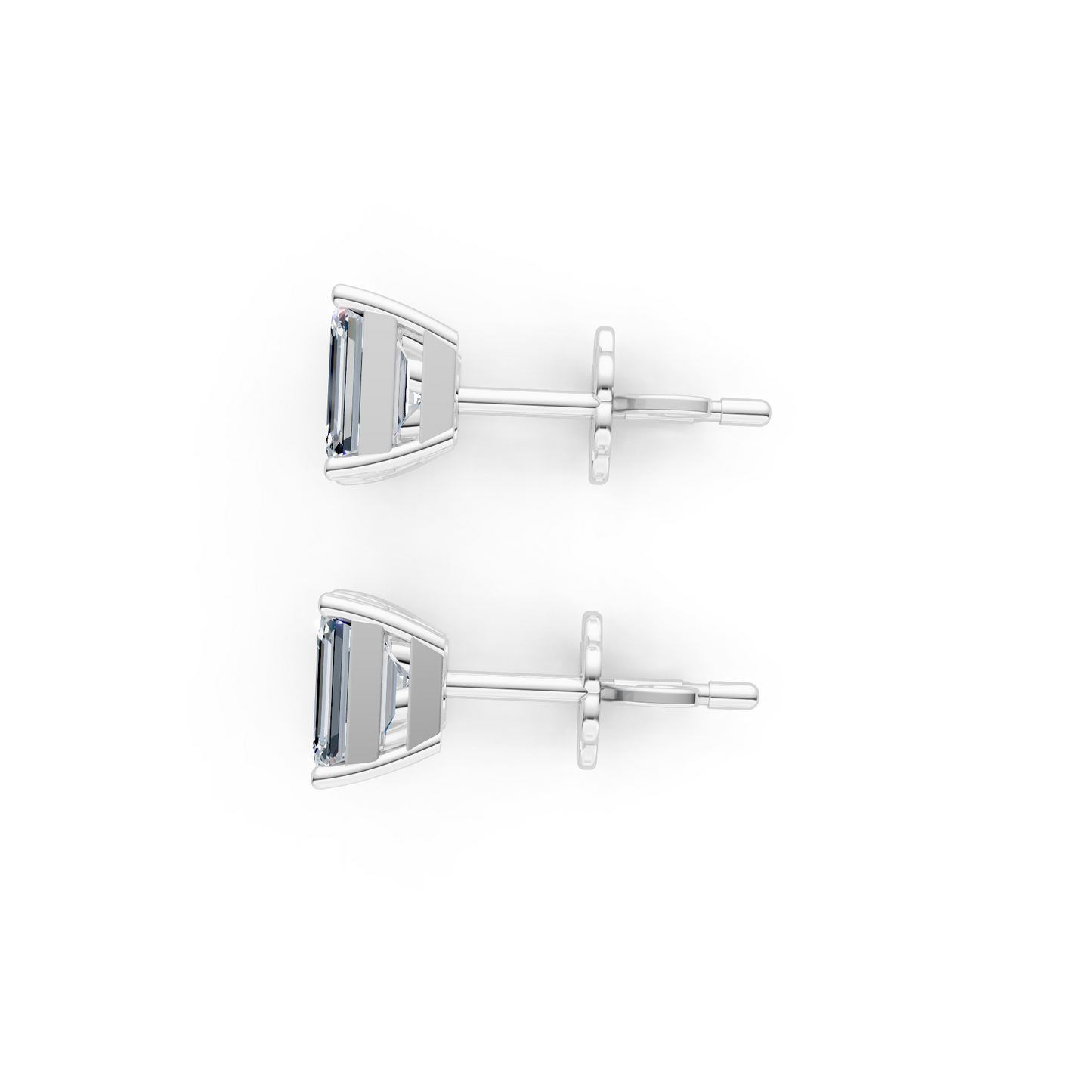 Shining Diva Duo Lab Diamond Studs Earrings