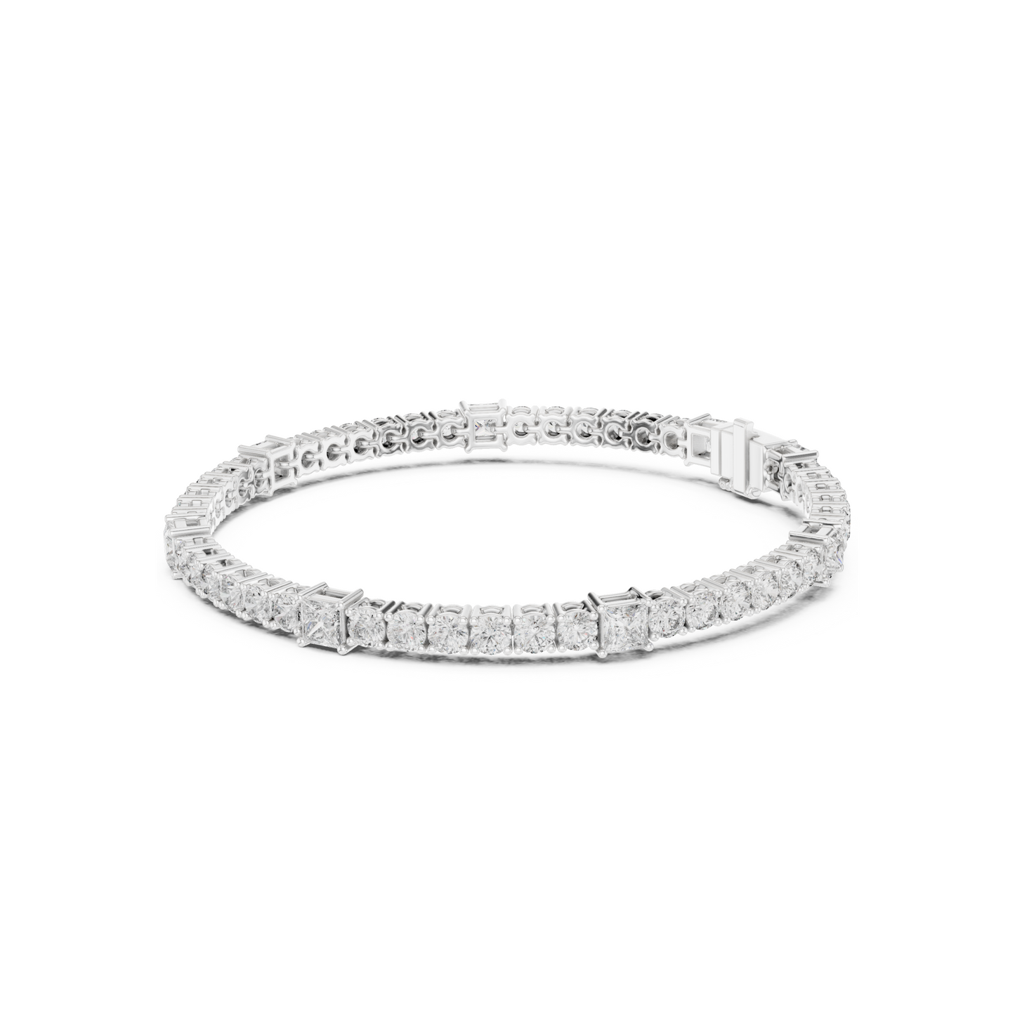 Crown of Success Lab Diamond Tennis Bracelet – Graduation Gift for Princess