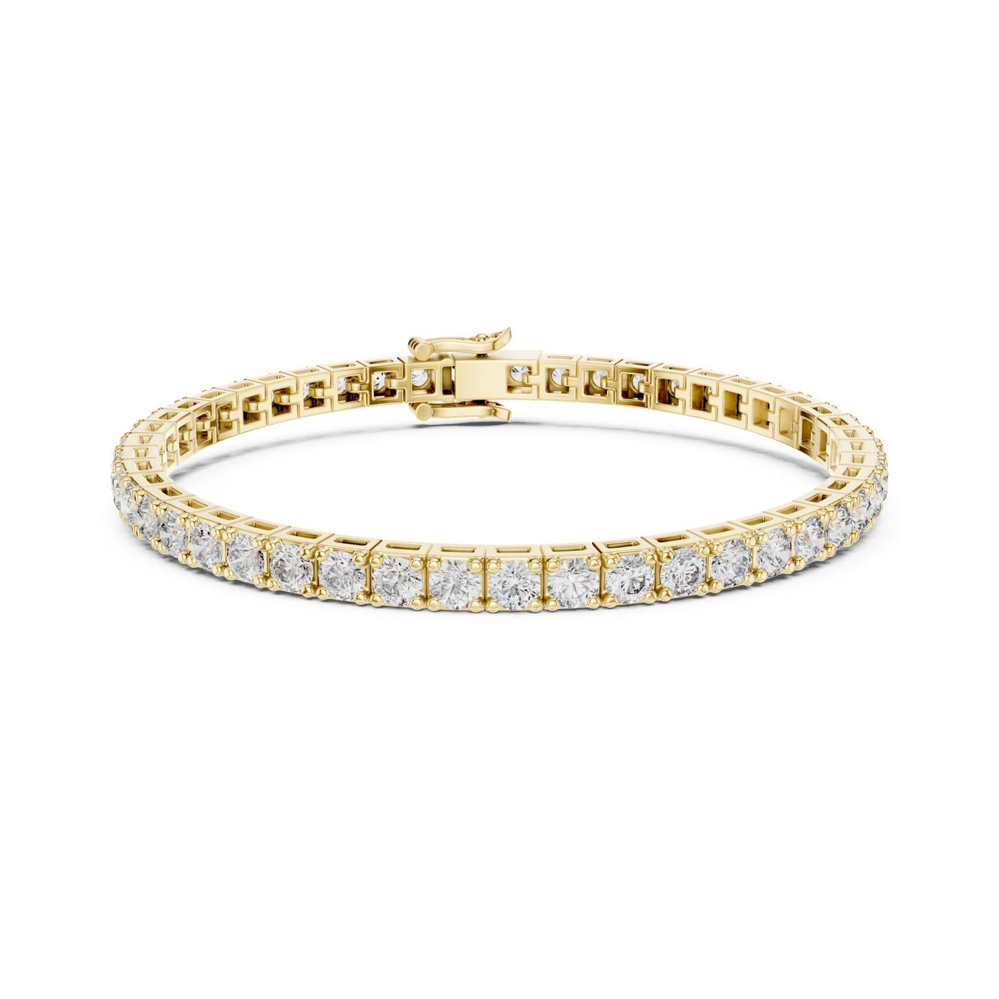 Majestic Spark Round Lab Diamond Tennis Bracelet – Precious Gift for Her
