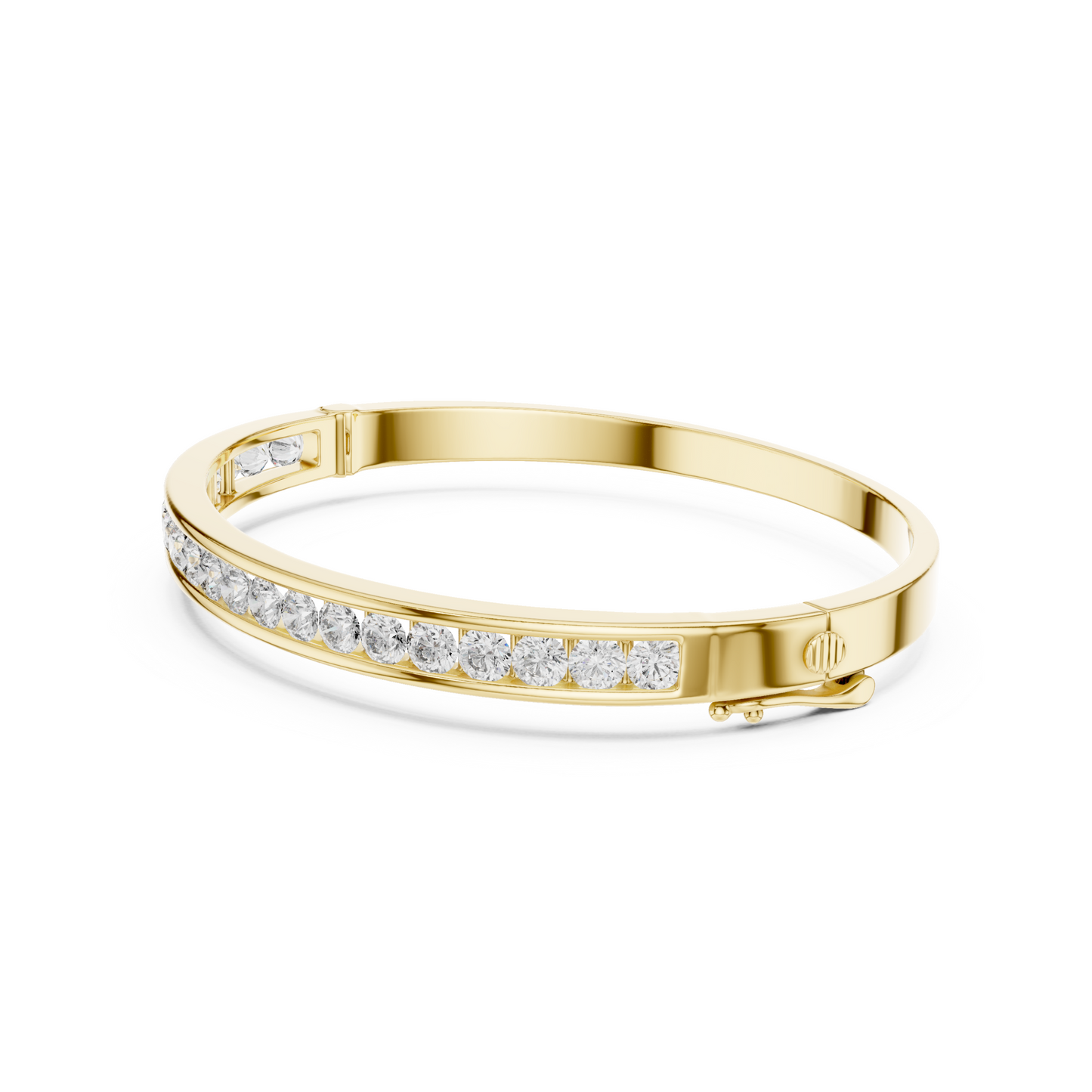 The Pretty Glowing Lab Diamond Bangle for Fashionable Women & Gifting