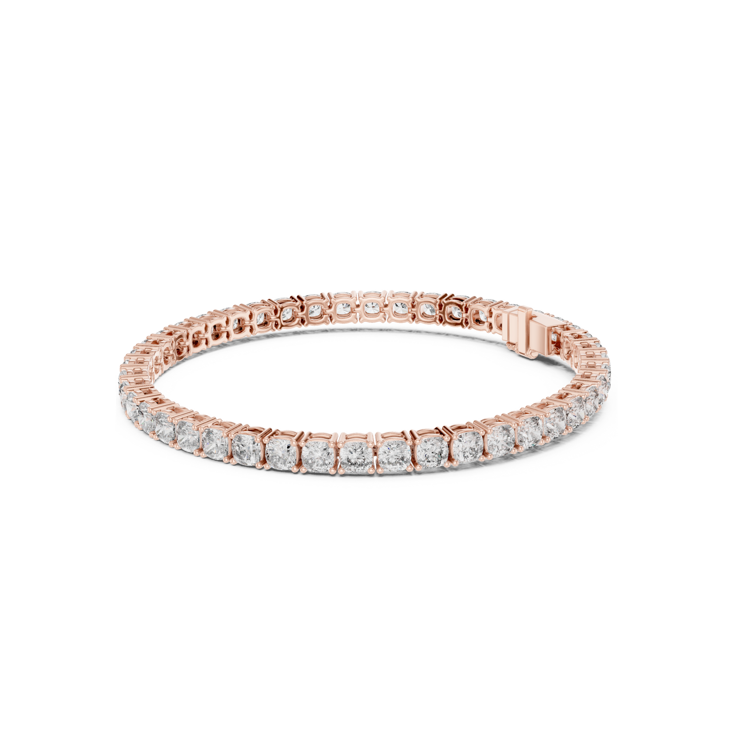 Womens Tennis Bracelet With Classic Fancy Cut Lab Diamond