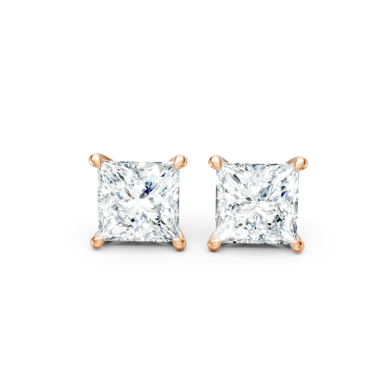 Classic Blissful Solitaire Lab Diamond Martini Studs Earrings