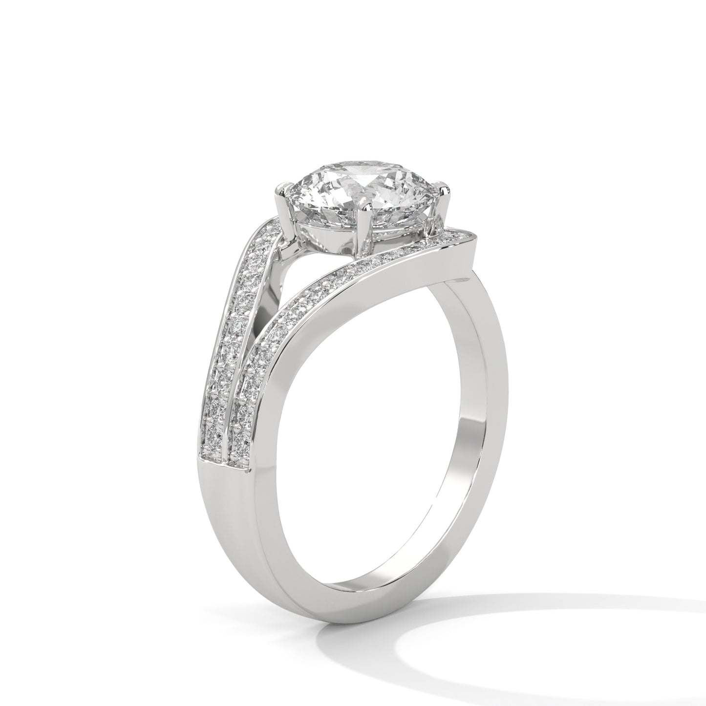 Antique Classic Round Halo Engagement Ring For Women in 2 Carat Lab Diamond