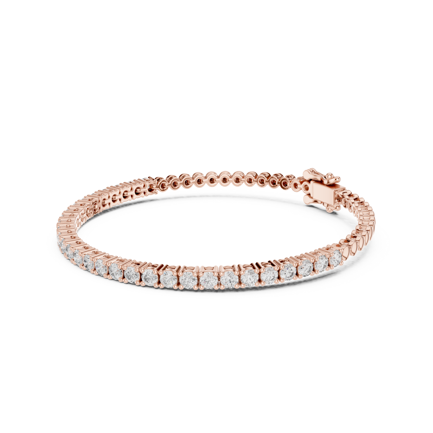 Signature Luxury Lab Diamond Tennis Bracelet for Women | Contemporary Round Cut Sparkling Bracelet for Brides, Corporate Gifts & Anniversary