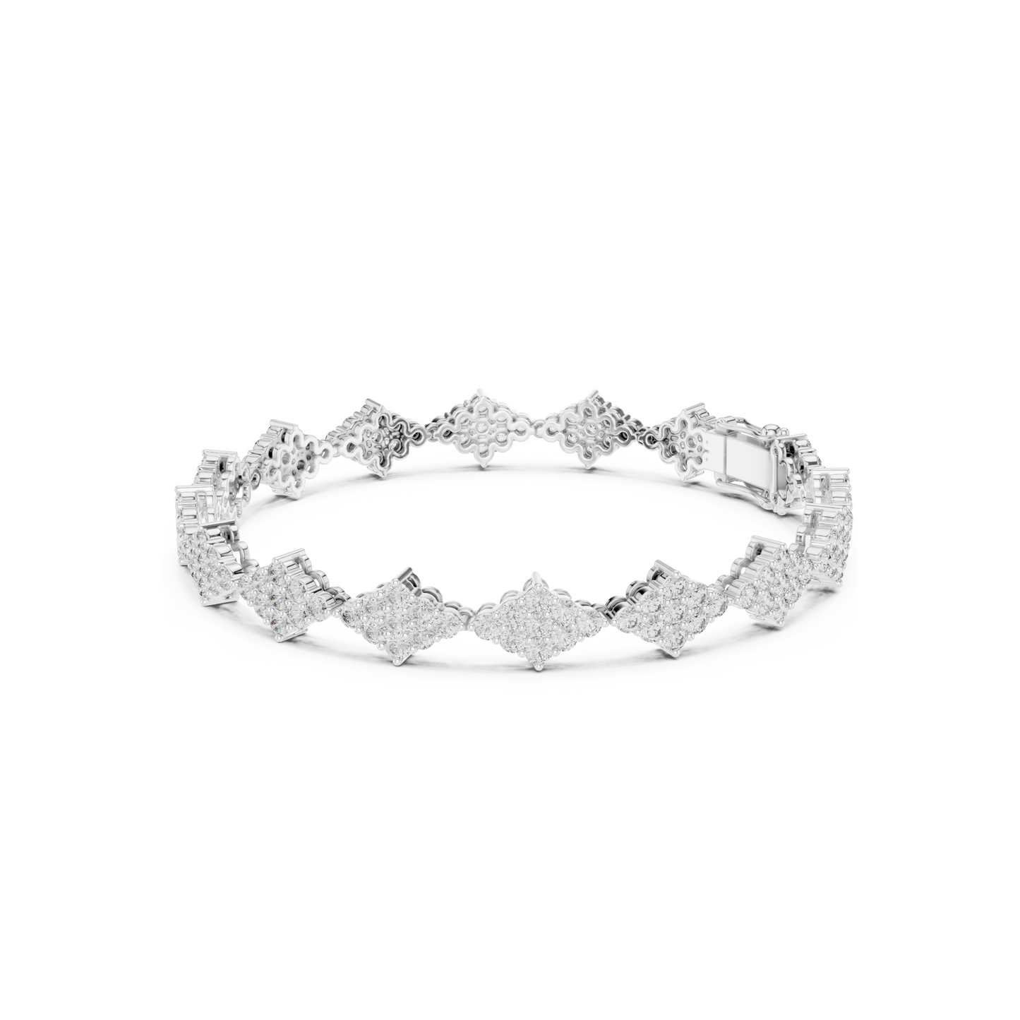 Golden Empress Lab Diamond Designer Tennis Bracelet For Women