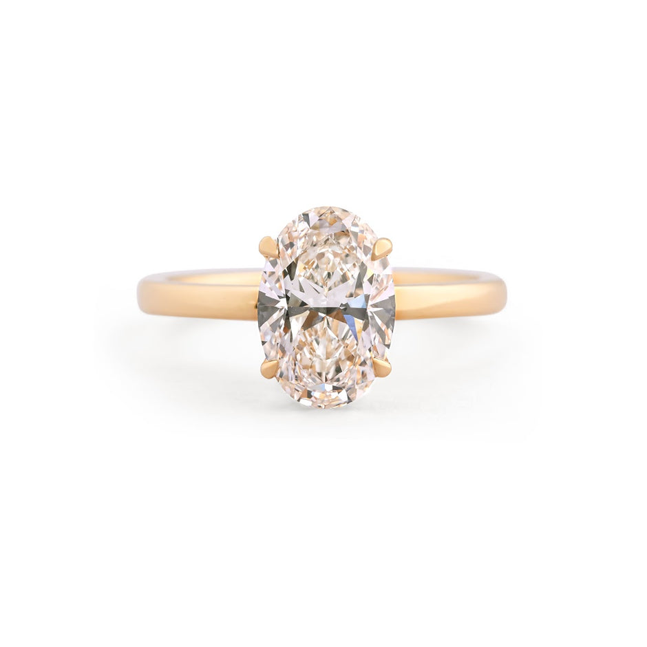 Twin Bloom Pear Open Ring — view 3