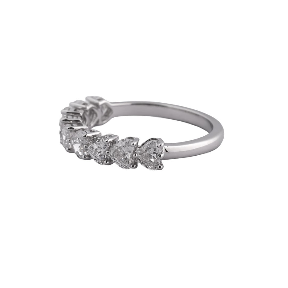 Oval Rhythm Diamond Line Band — view 2