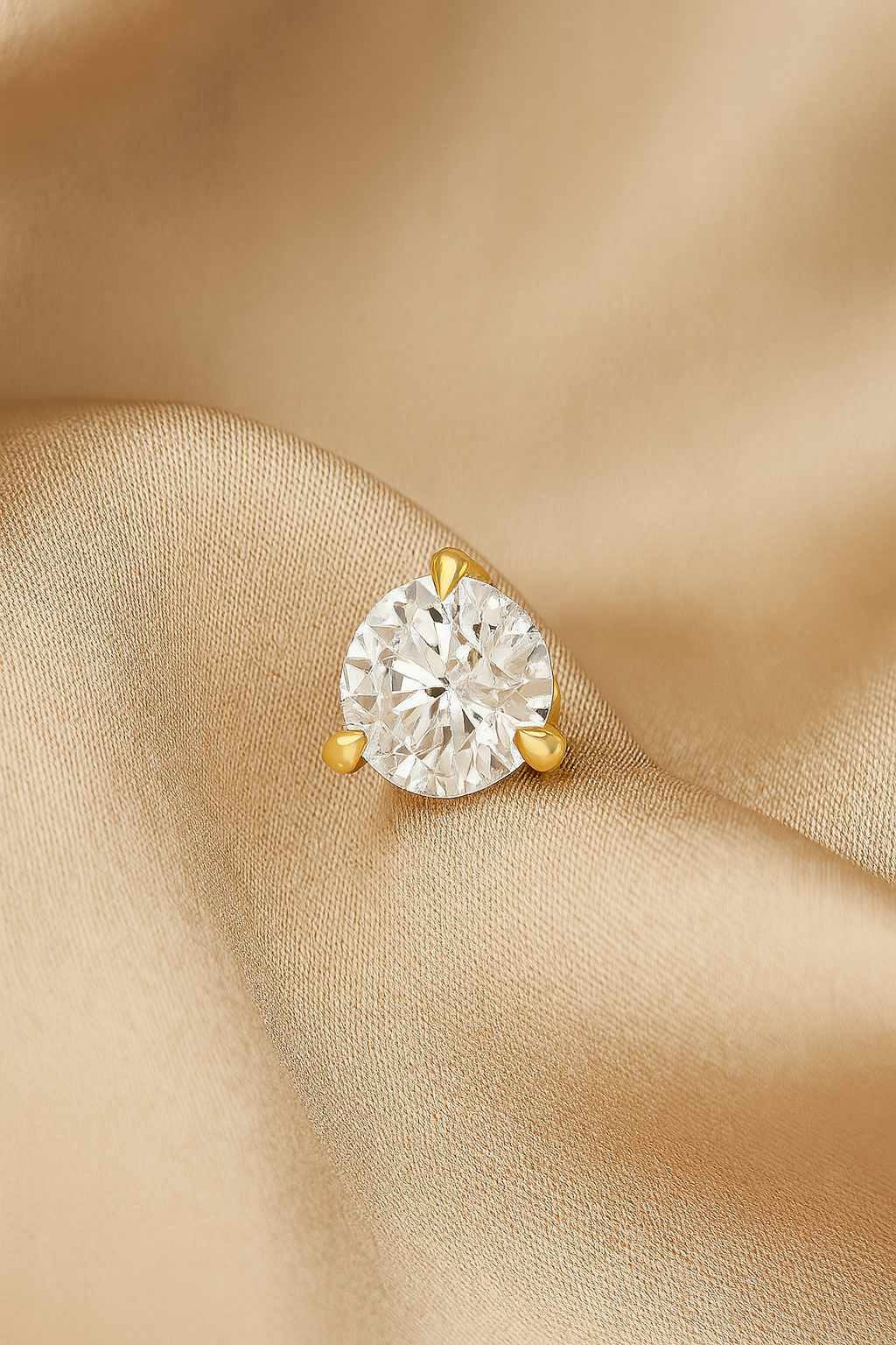 20 Pointer Solitaire Diamond Stud Earrings For Women