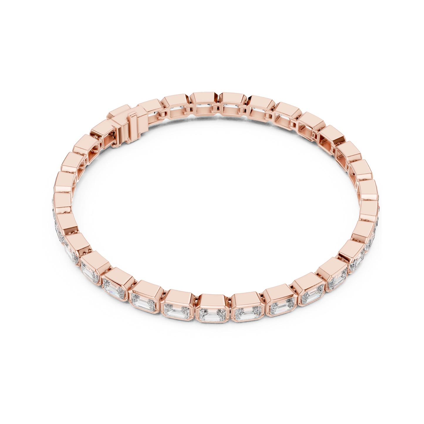 Lustro Grace Emerald Lab Diamond Tennis Bracelet For Special Occasion