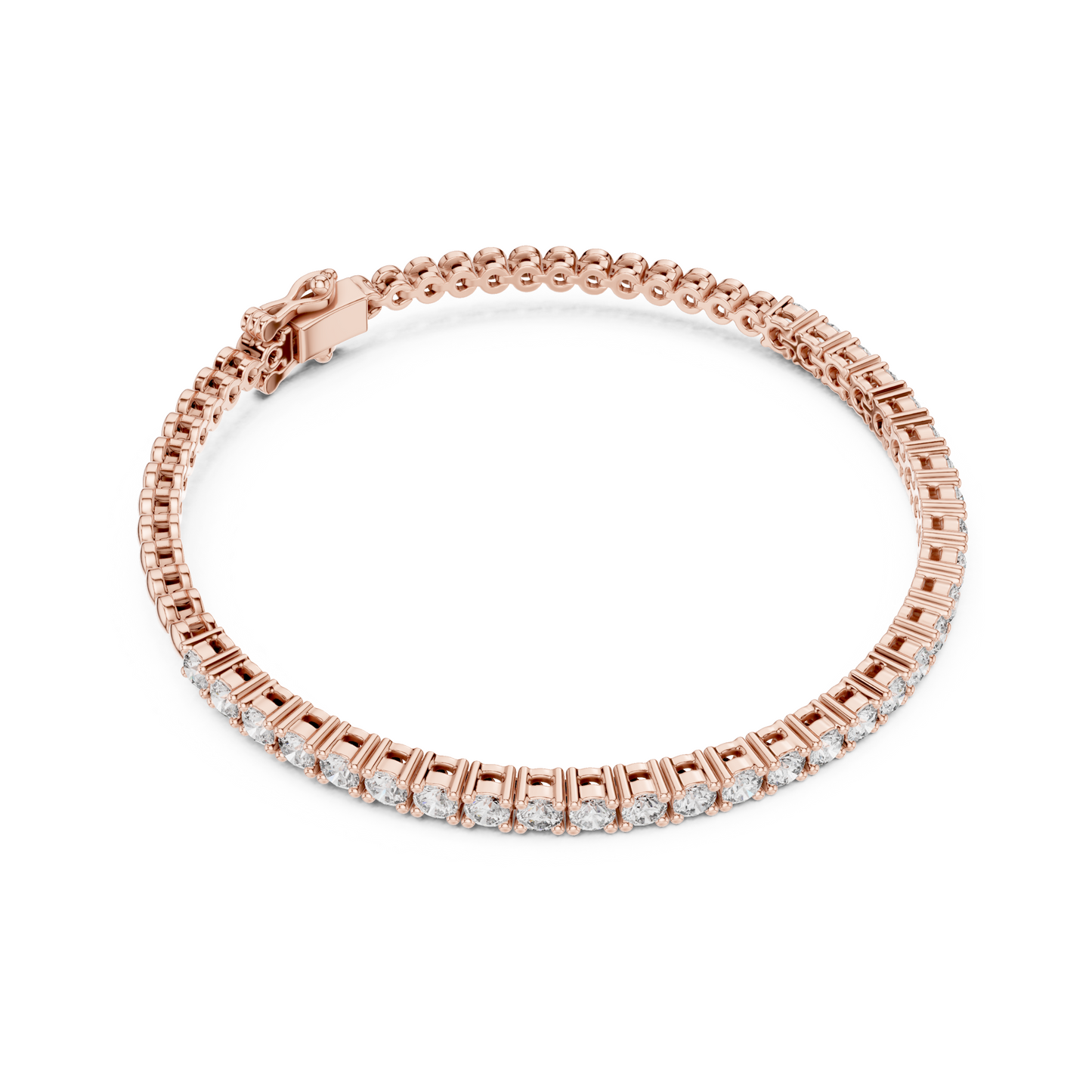 Signature Luxury Lab Diamond Tennis Bracelet for Women | Contemporary Round Cut Sparkling Bracelet for Brides, Corporate Gifts & Anniversary