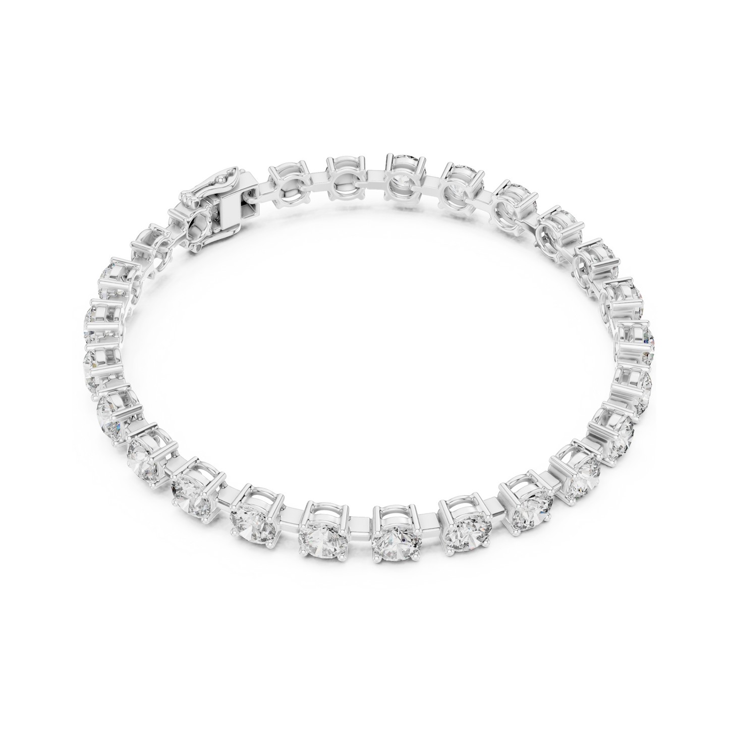 TechChic Lab Diamond Tennis Bracelet for Modern Women & Working Teens