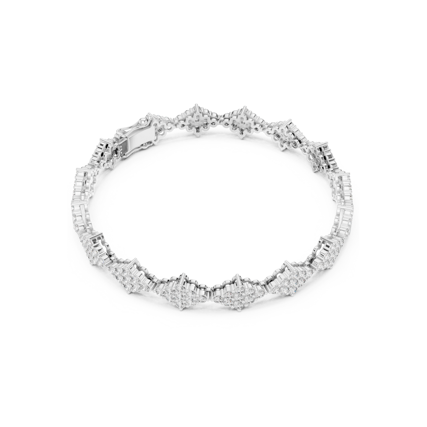 Golden Empress Lab Diamond Designer Tennis Bracelet For Women