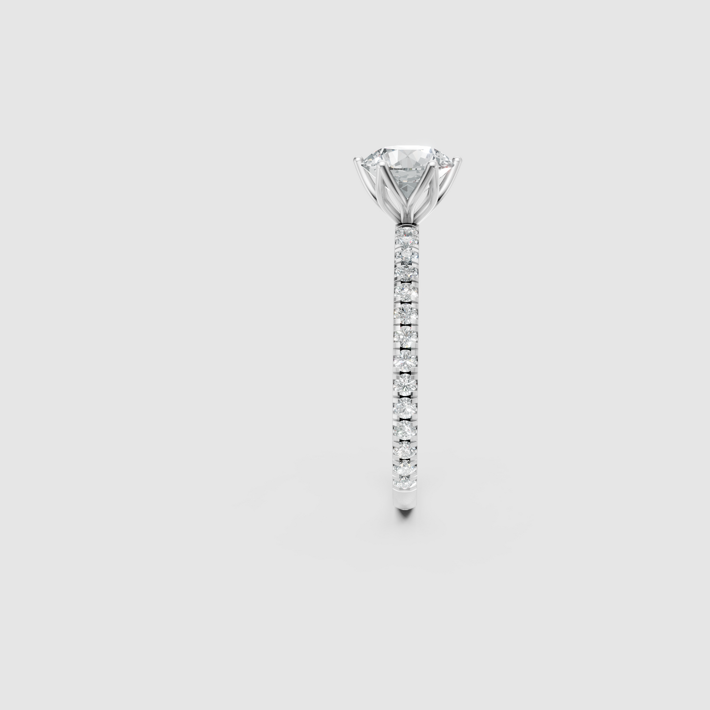 PureSoul Round Lab Grown Diamond Engagement Ring