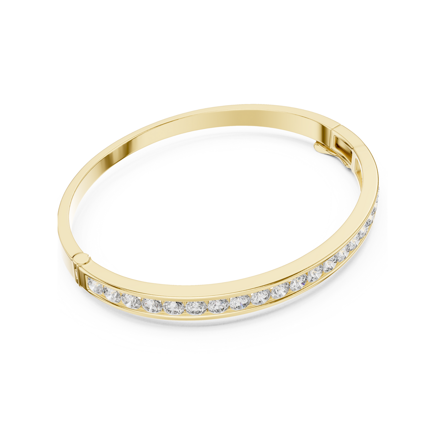 The Pretty Glowing Lab Diamond Bangle for Fashionable Women & Gifting