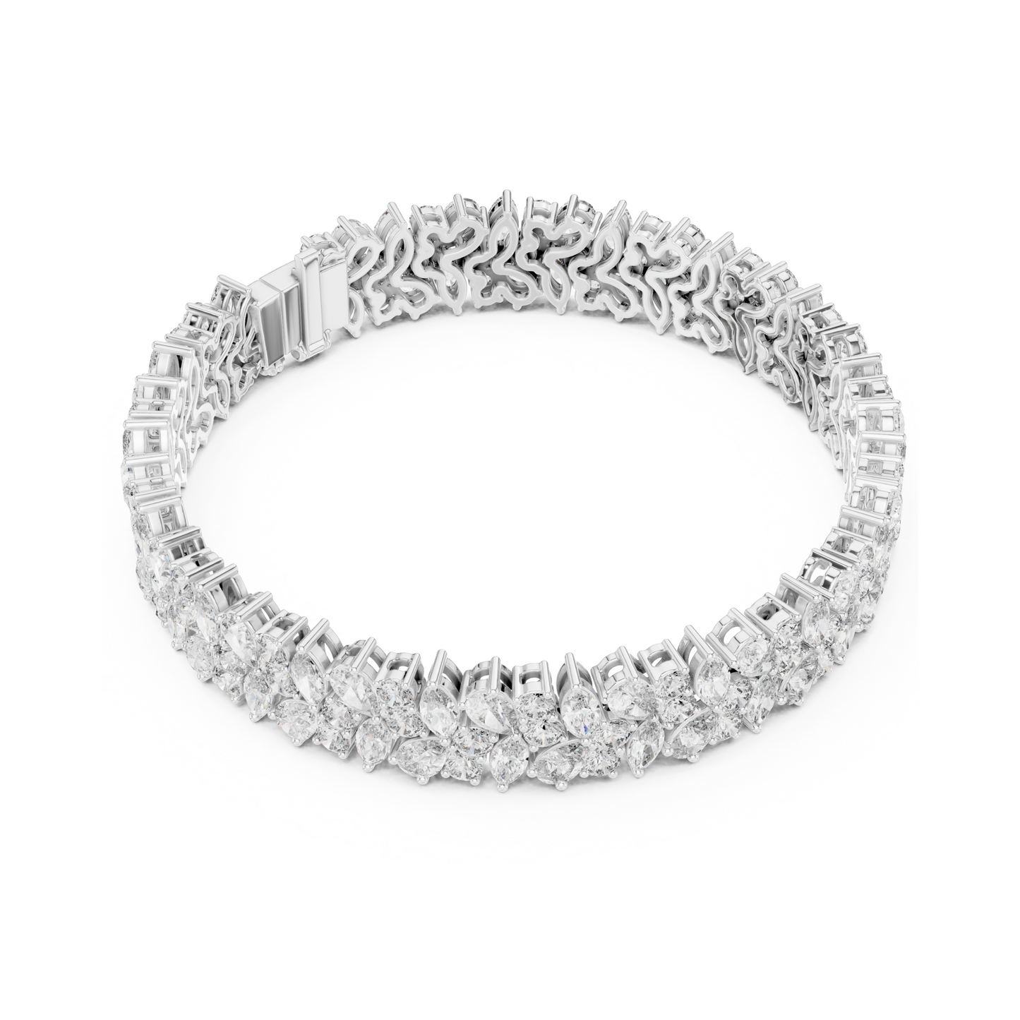 Exquisite Multi Shape Lab Diamond Tennis Bracelet for Everlasting Togetherness