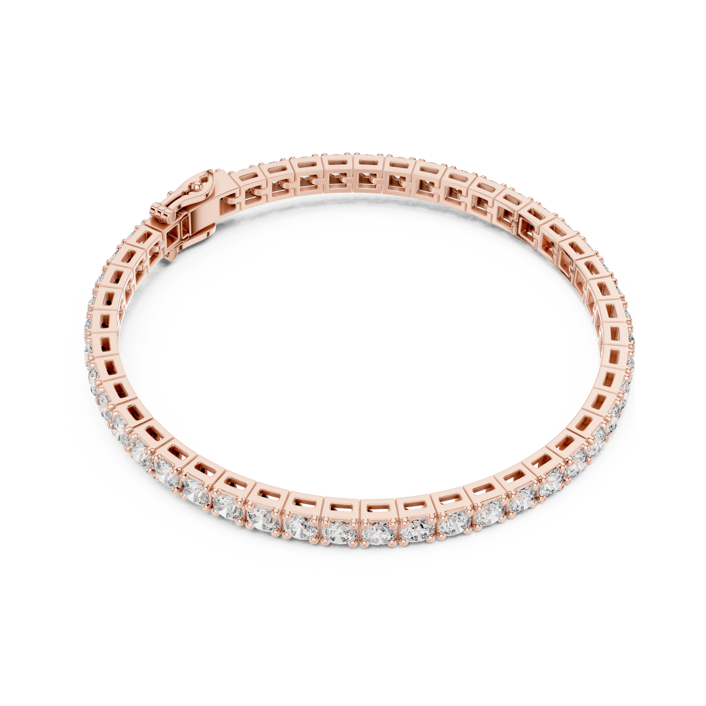 Eternal Brilliance Lab Diamond Tennis Bracelet – Round Cut Elegance For Working Professionals