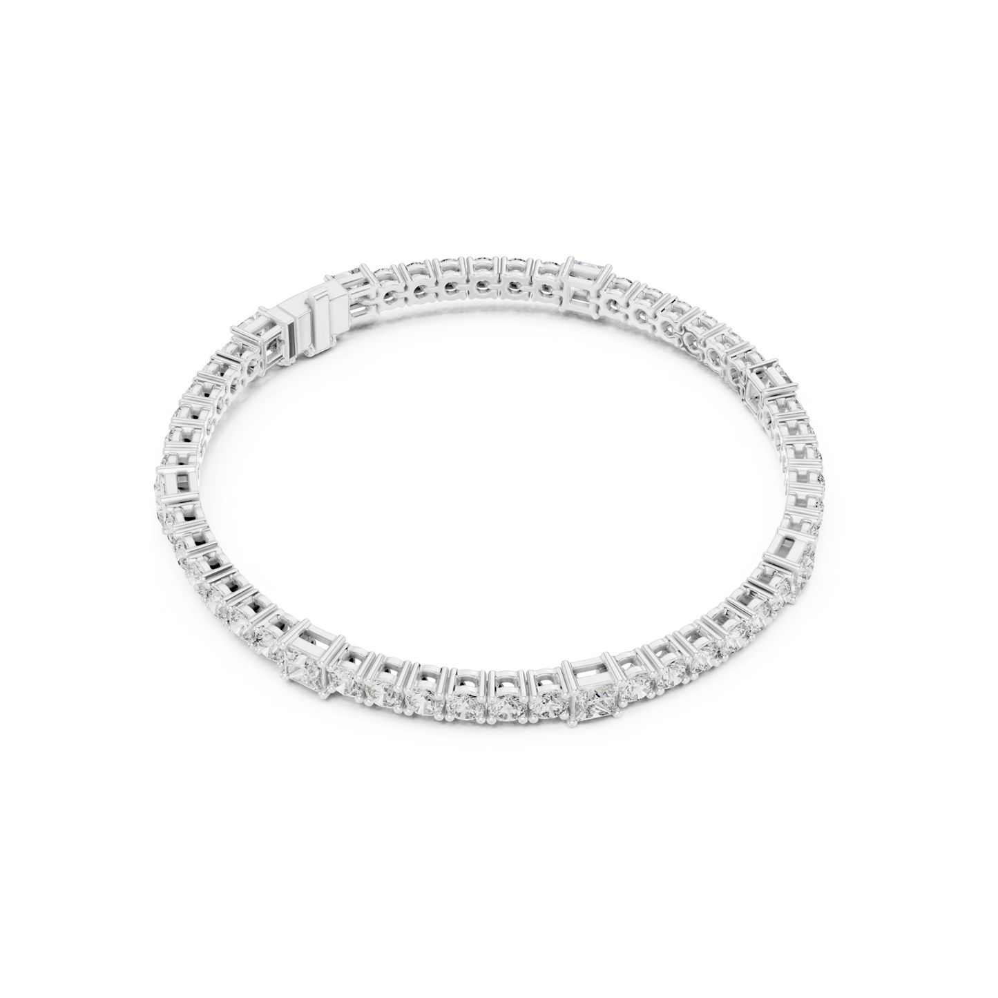 Crown of Success Lab Diamond Tennis Bracelet – Graduation Gift for Princess