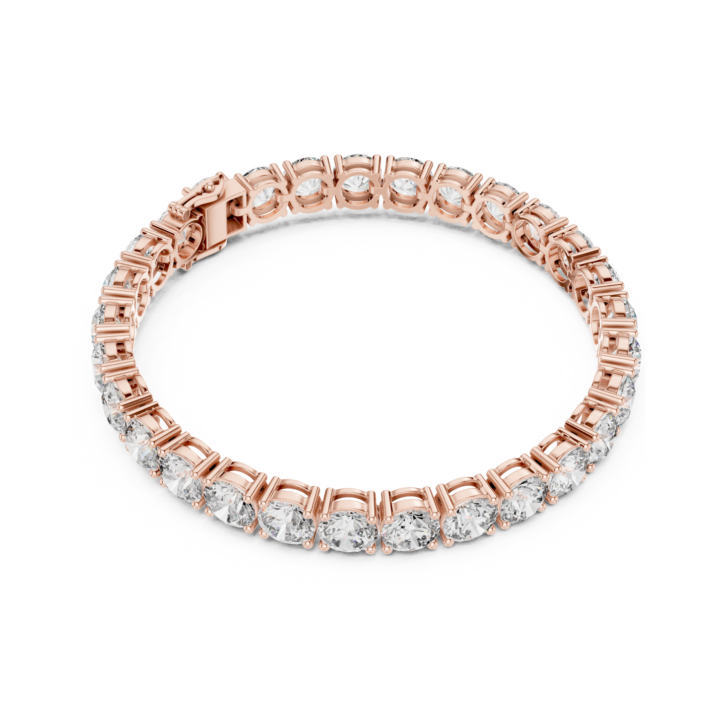 Queenly Crafted Lab Diamond Tennis Bracelet