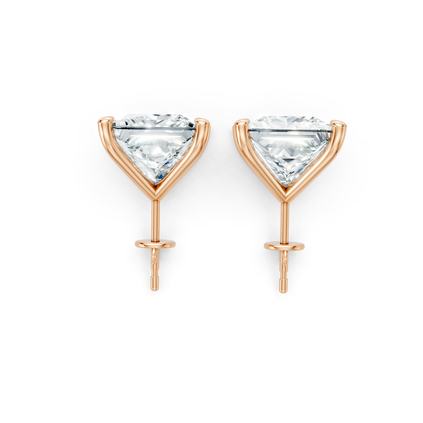 Classic Blissful Solitaire Lab Diamond Martini Studs Earrings