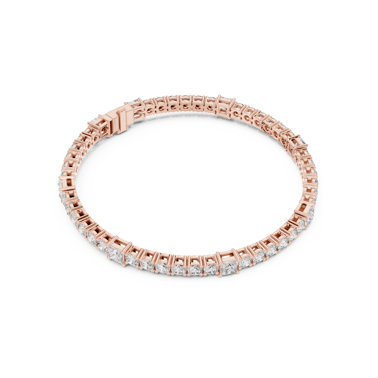 Crown of Success Lab Diamond Tennis Bracelet – Graduation Gift for Princess