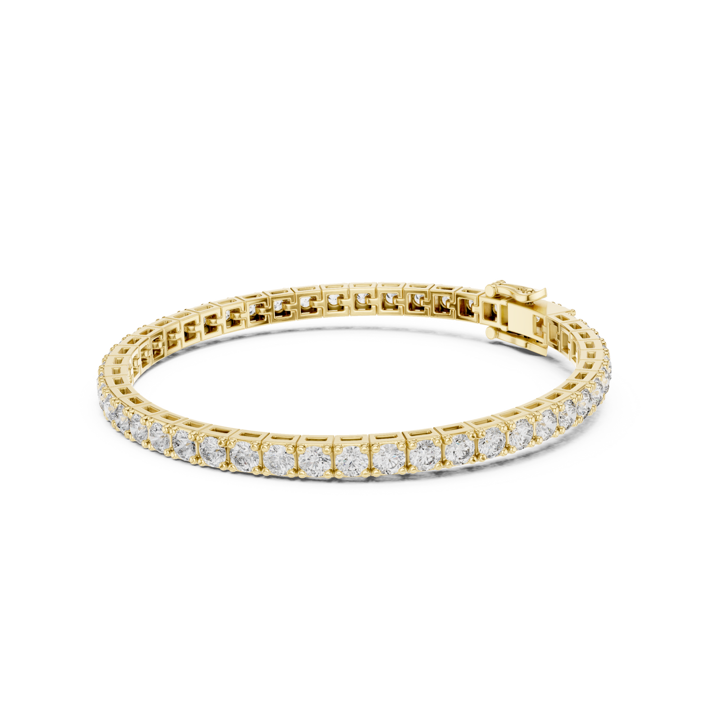 Majestic Spark Round Lab Diamond Tennis Bracelet – Precious Gift for Her