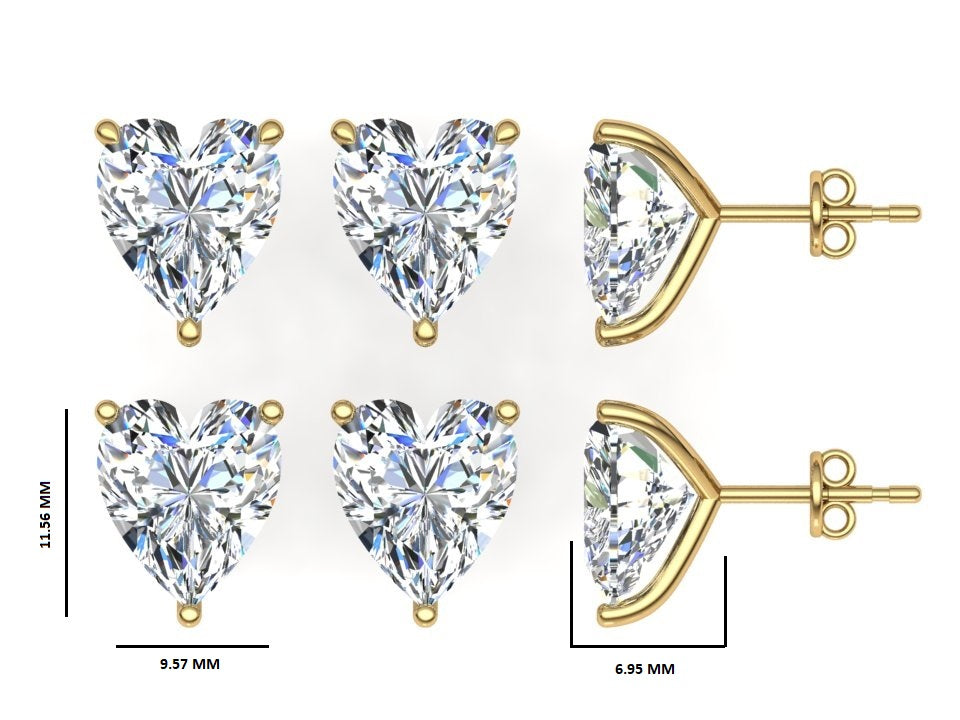 Classic Blissful Solitaire Lab Diamond Martini Studs Earrings