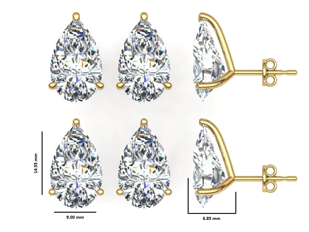 Classic Blissful Solitaire Lab Diamond Martini Studs Earrings