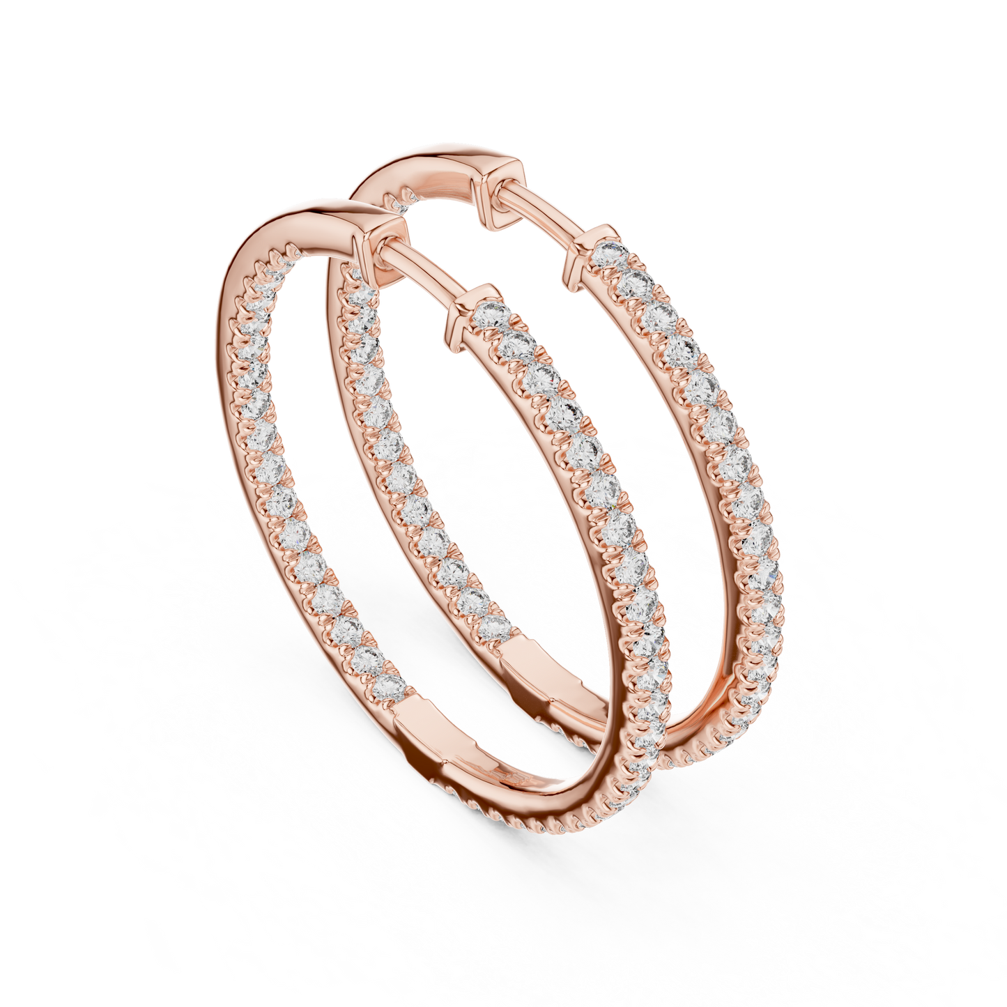 EverGlow – Lab Created Diamond Hoop Earrings for Women