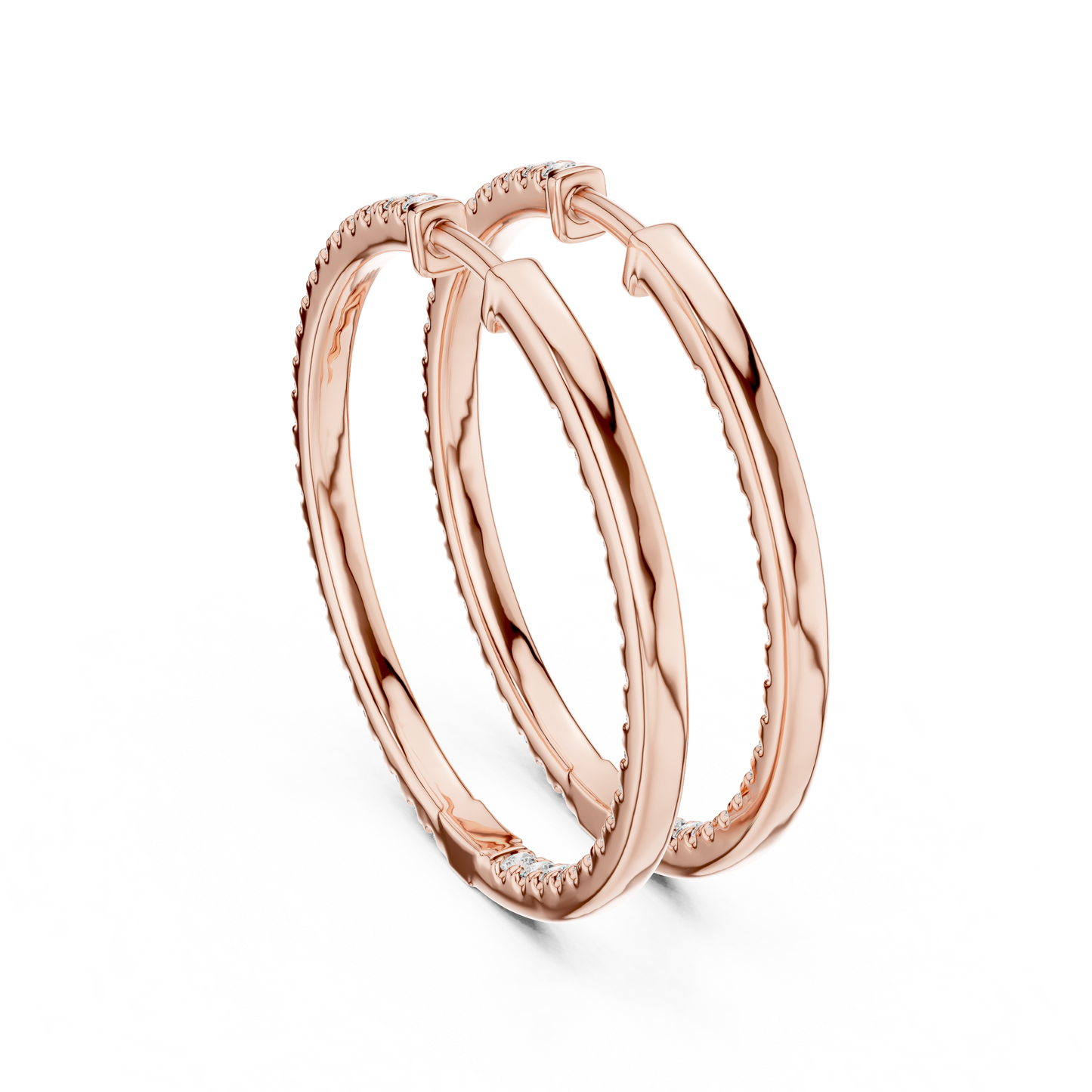 EverGlow – Lab Created Diamond Hoop Earrings for Women