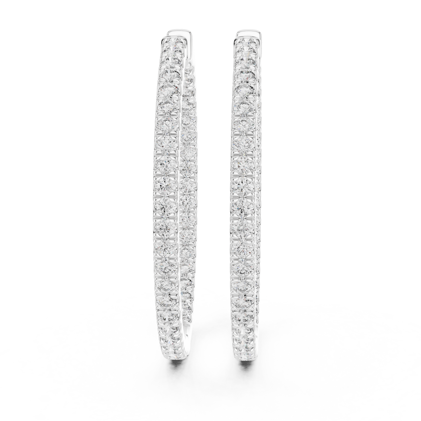 EverGlow – Lab Created Diamond Hoop Earrings for Women