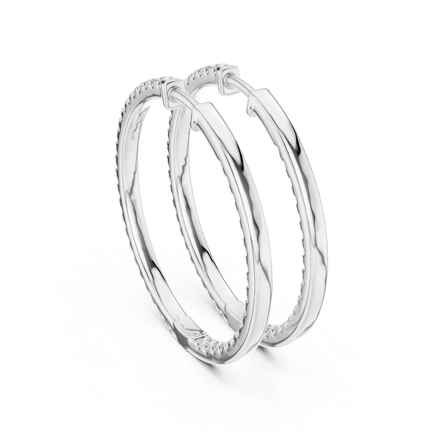 EverGlow – Lab Created Diamond Hoop Earrings for Women