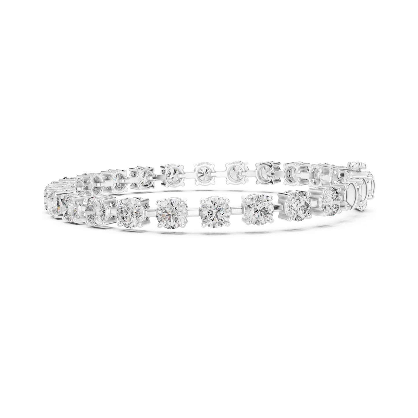 TechChic Lab Diamond Tennis Bracelet for Modern Women & Working Teens