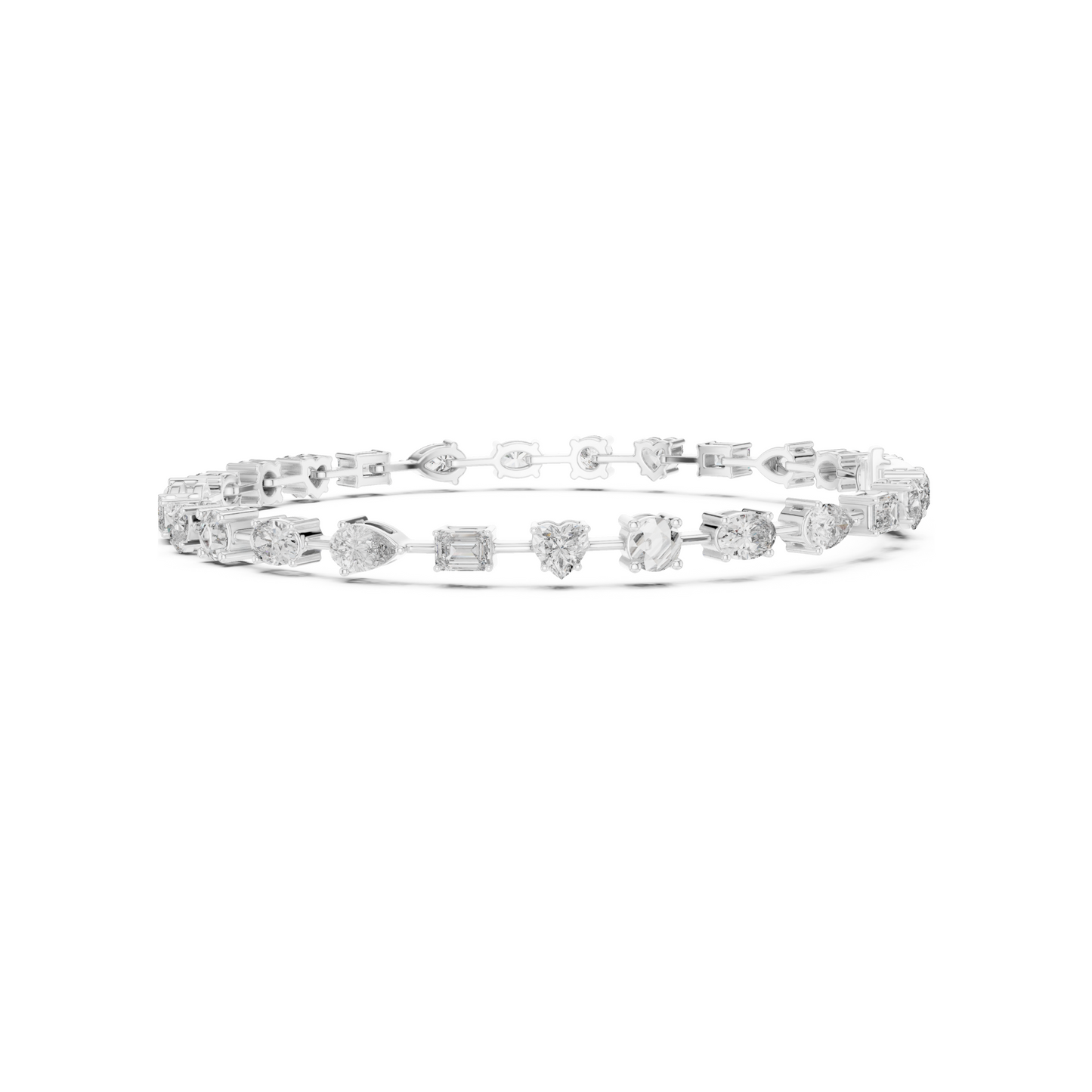 Architectural Essence Lab Diamond Multi-Cut Tennis Bracelet For Gifting