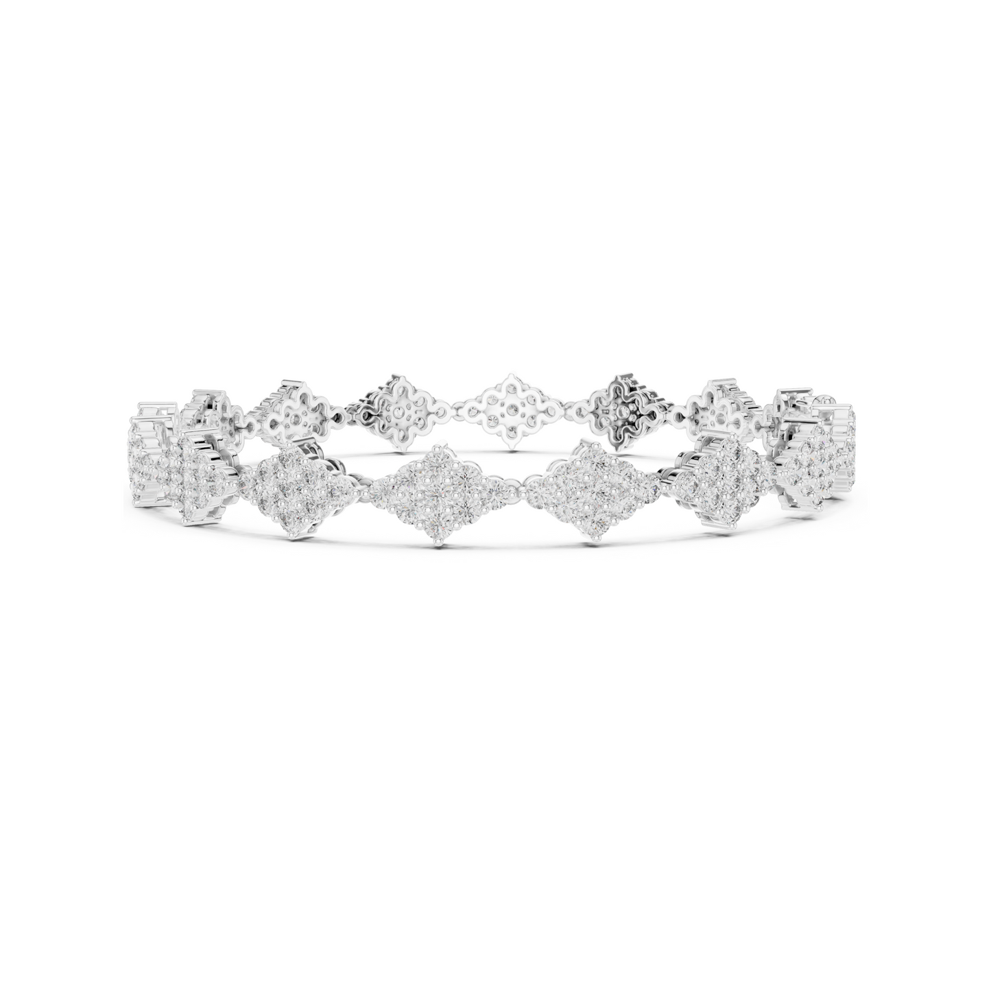 Golden Empress Lab Diamond Designer Tennis Bracelet For Women