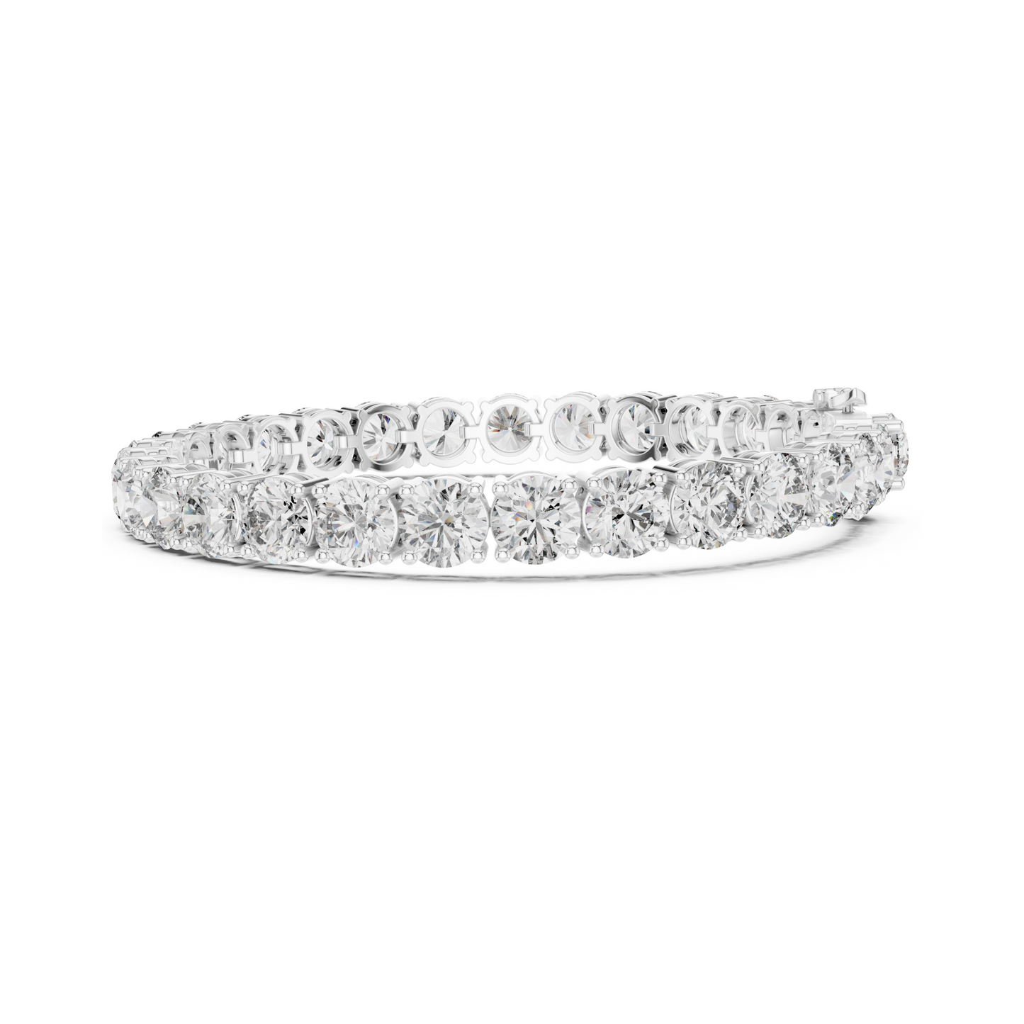 Queenly Crafted Lab Diamond Tennis Bracelet