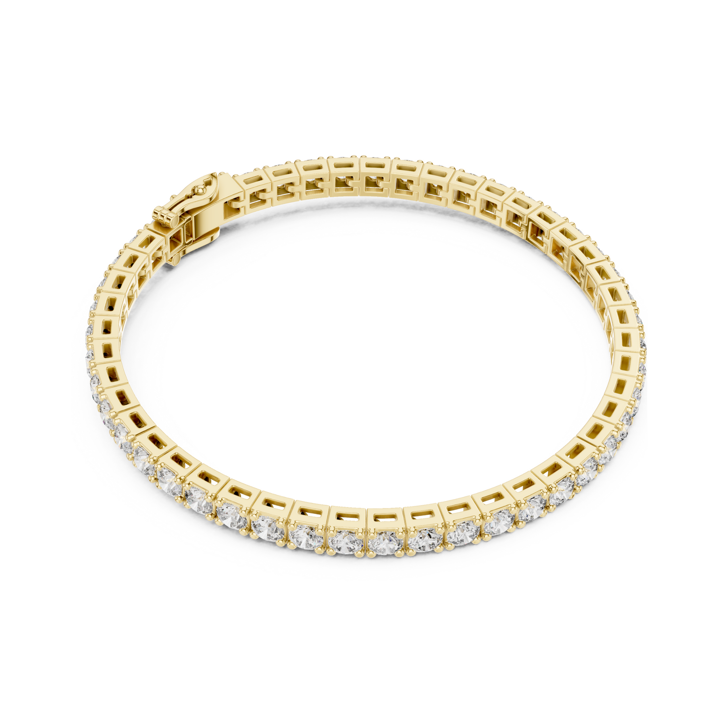 Majestic Spark Round Lab Diamond Tennis Bracelet – Precious Gift for Her