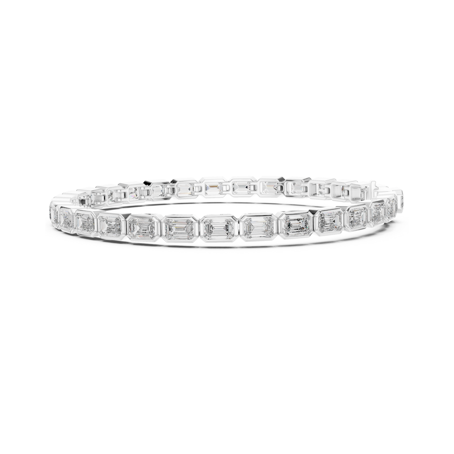 Lustro Grace Emerald Lab Diamond Tennis Bracelet For Special Occasion