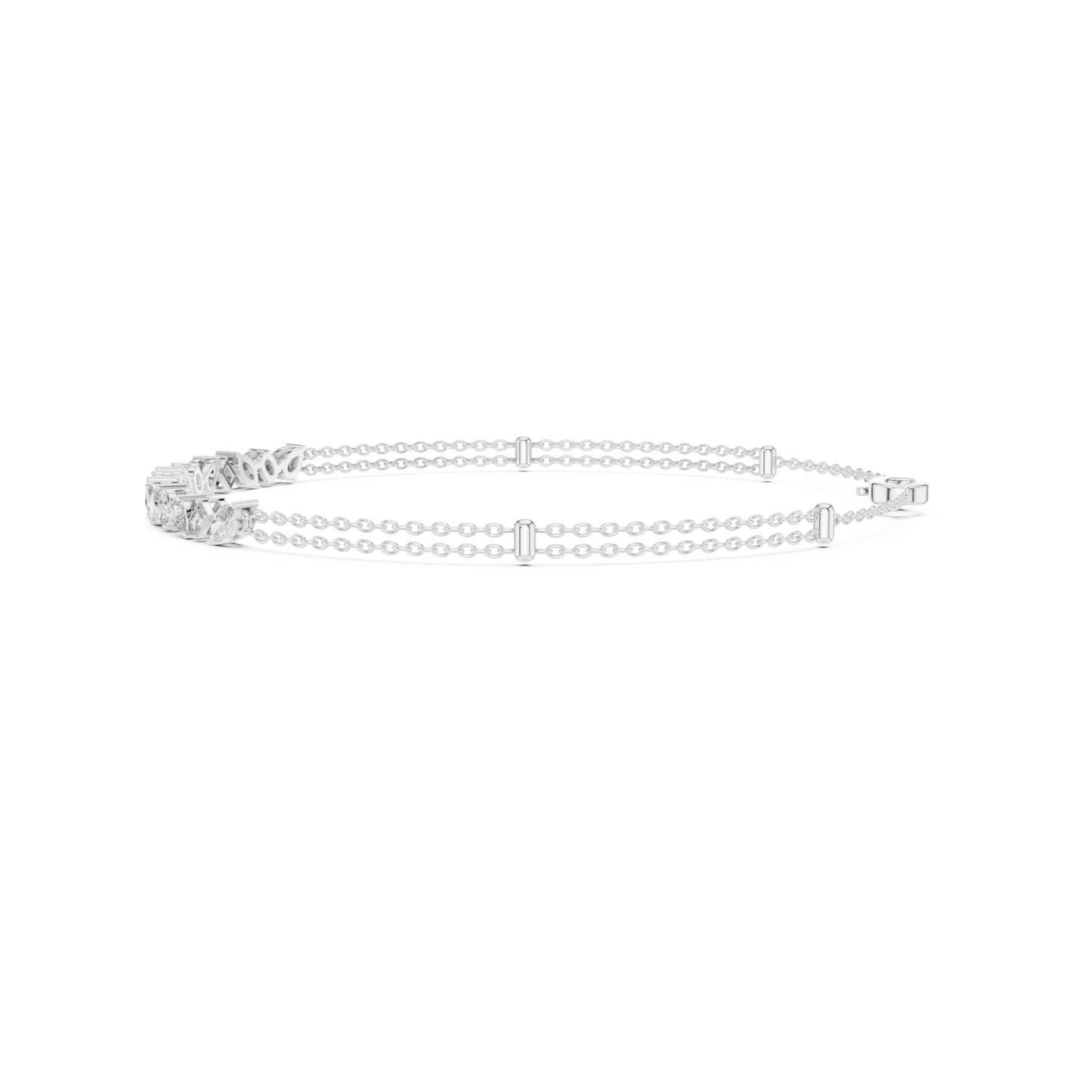 Timeless Bond Multi-Shape Lab Diamond Tennis Bracelet - A Token of Friendship & Luxury