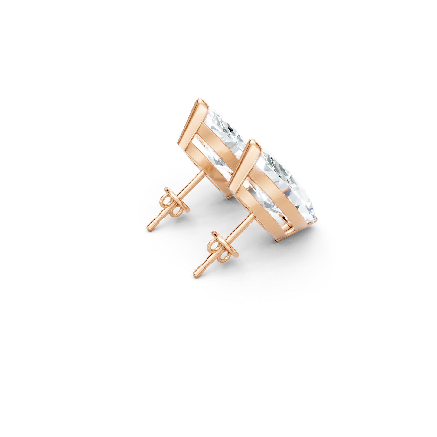Classic Blissful Solitaire Lab Diamond Martini Studs Earrings