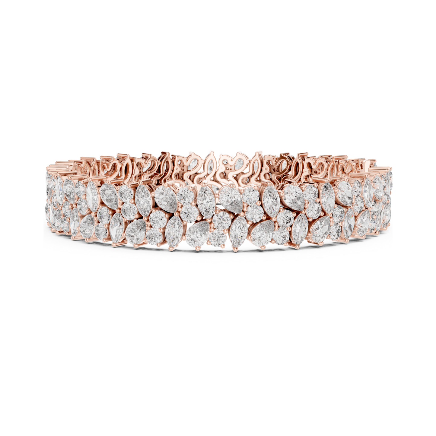 Exquisite Multi Shape Lab Diamond Tennis Bracelet for Everlasting Togetherness