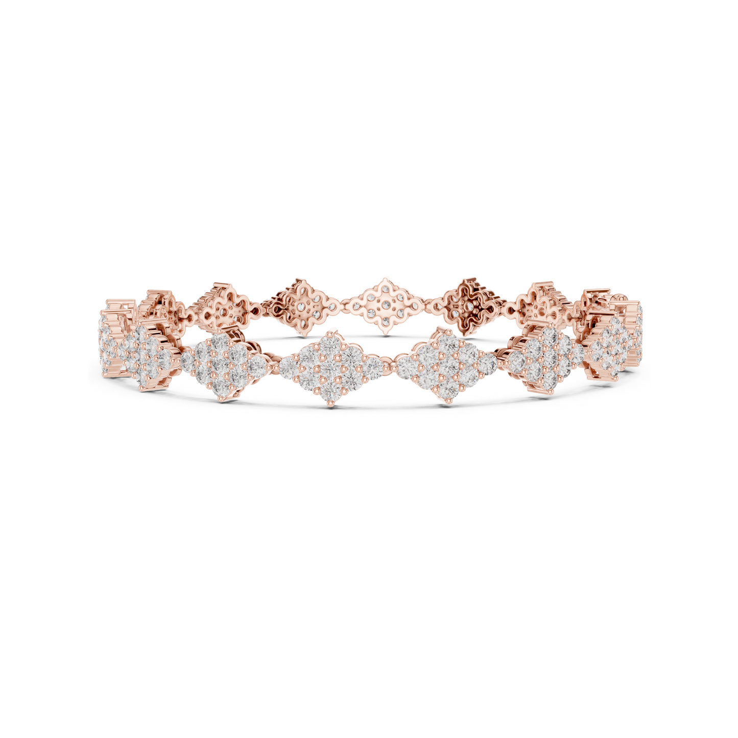 Golden Empress Lab Diamond Designer Tennis Bracelet For Women