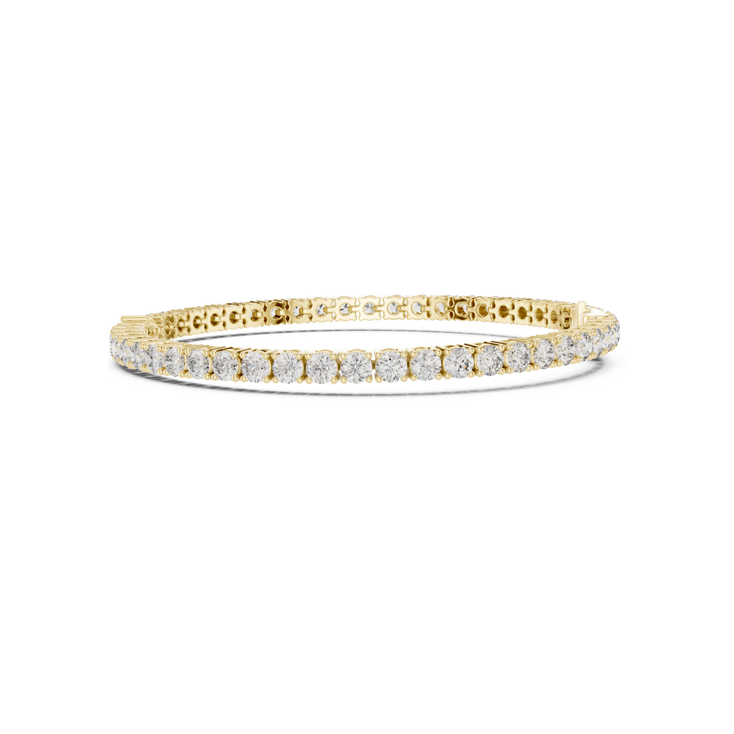 Classic Round Tennis Bracelet With Lab Diamonds