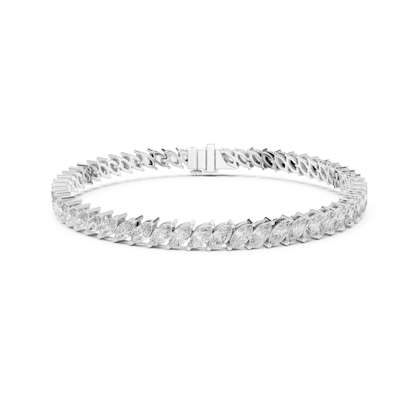 True Love Marquise Cut Lab Grown Diamond Tennis Bracelet