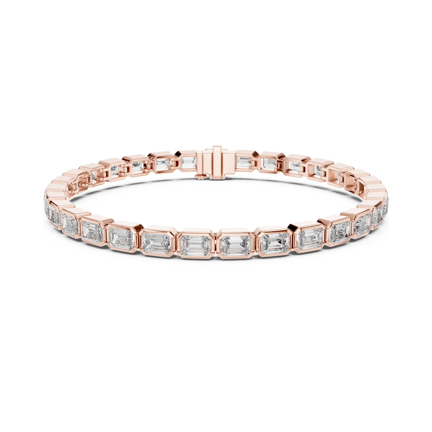 Lustro Grace Emerald Lab Diamond Tennis Bracelet For Special Occasion