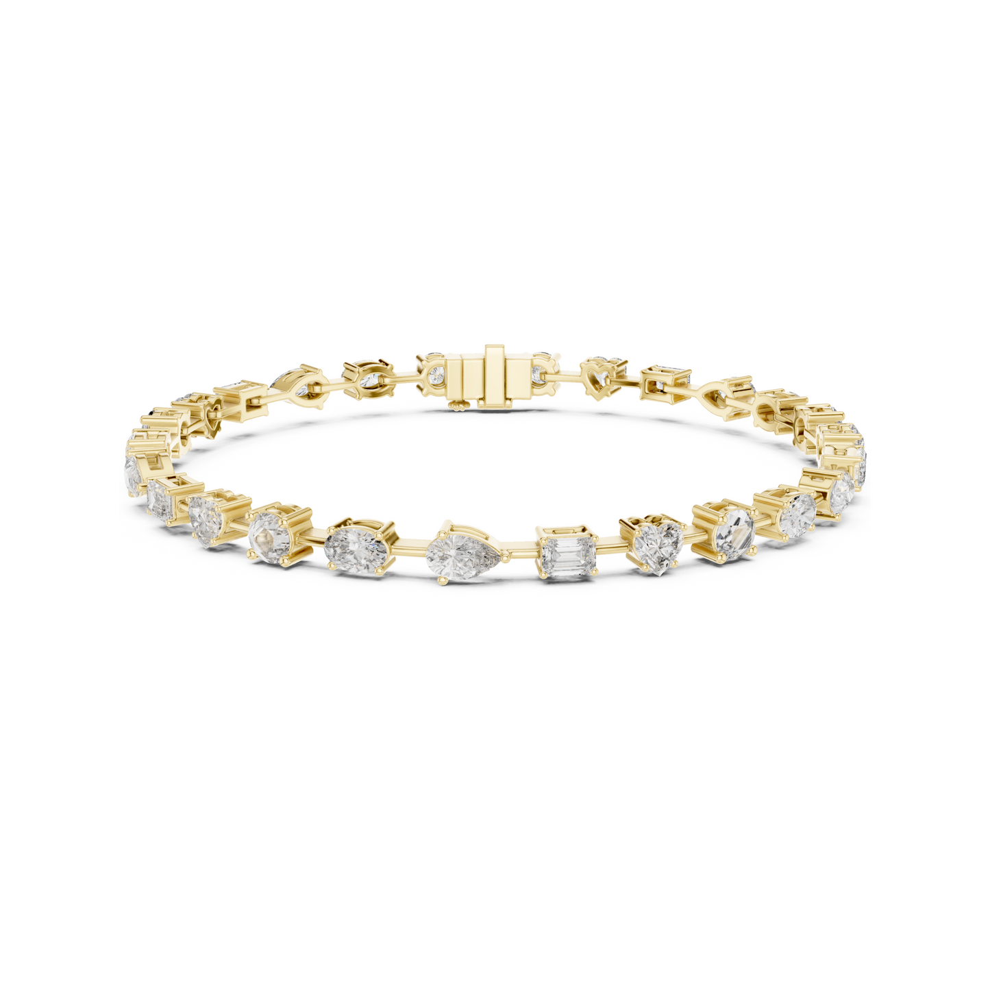 Architectural Essence Lab Diamond Multi-Cut Tennis Bracelet For Gifting