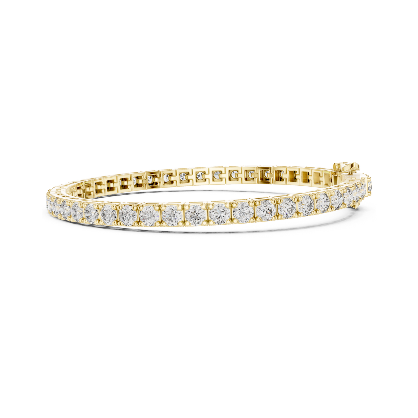 Majestic Spark Round Lab Diamond Tennis Bracelet – Precious Gift for Her