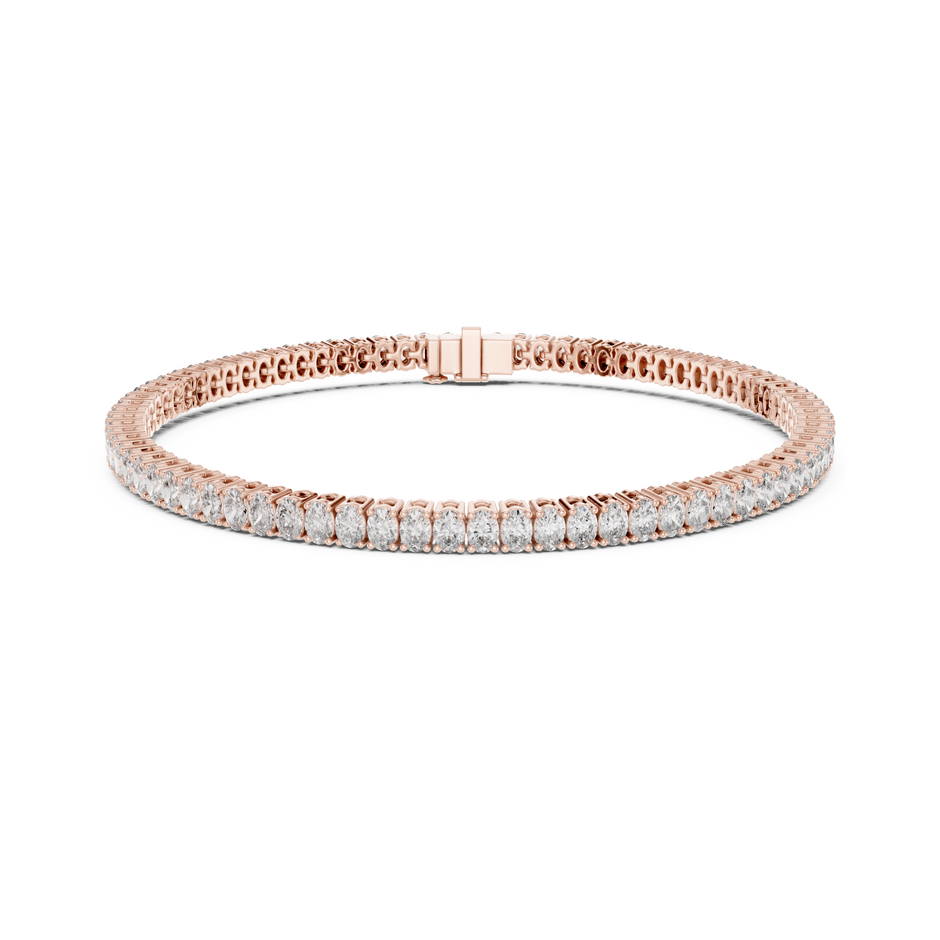 Shimmering Oval Grace Lab Diamond Bracelet for Stylish Women & Teens