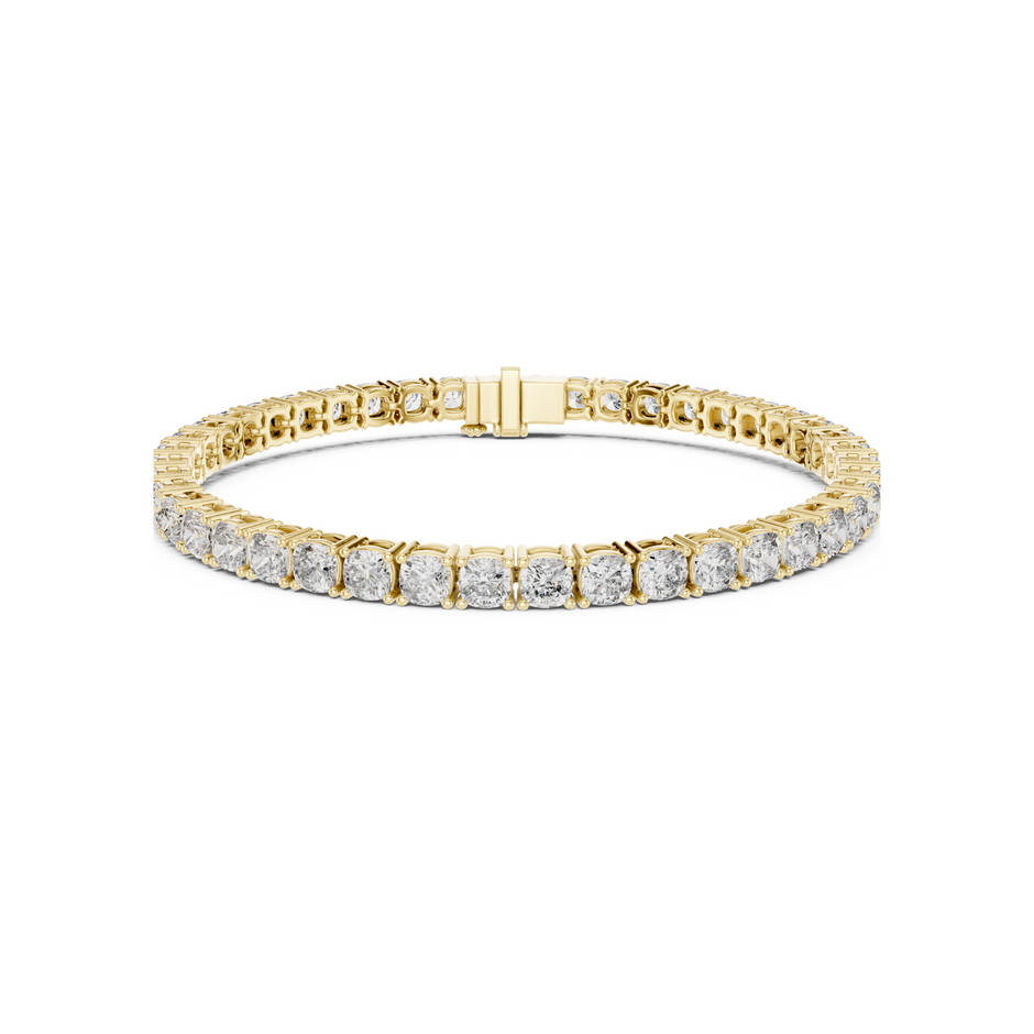Womens Tennis Bracelet With Classic Fancy Cut Lab Diamond