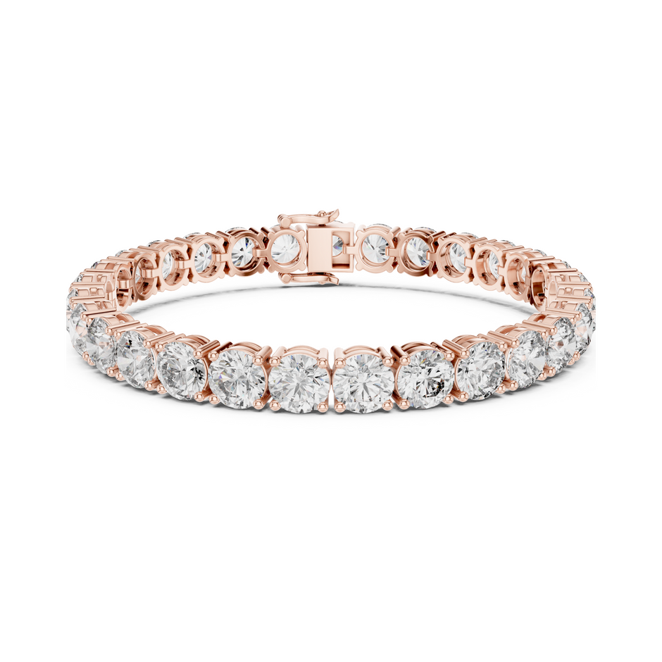 Queenly Crafted Lab Diamond Tennis Bracelet